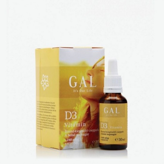 GAL Vitamín D3 4000IU olejové kvapky, 30ml