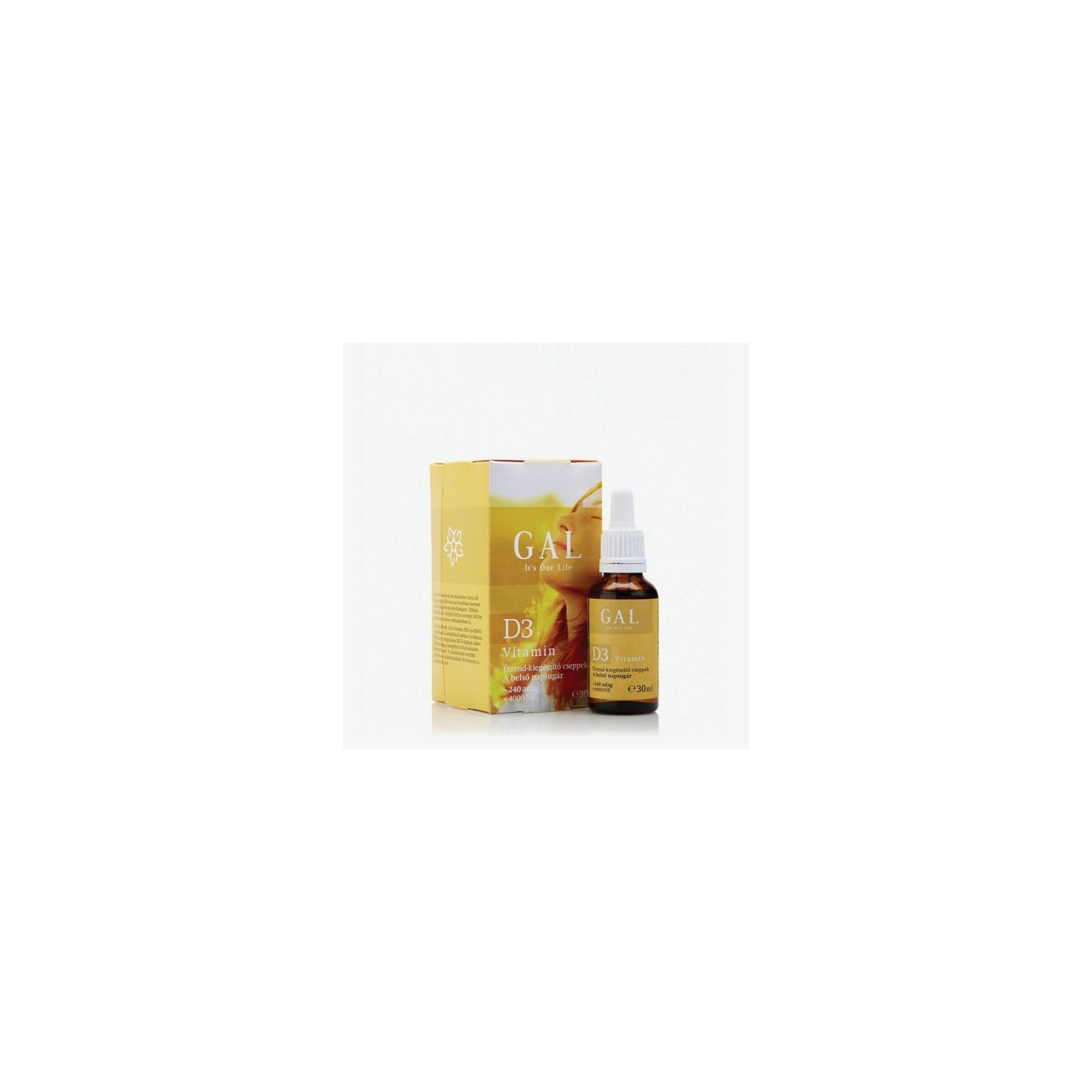 GAL Vitamín D3 4000IU olejové kvapky, 30ml