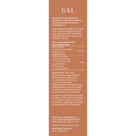 GAL Q10 koenzim + MCT 250ml