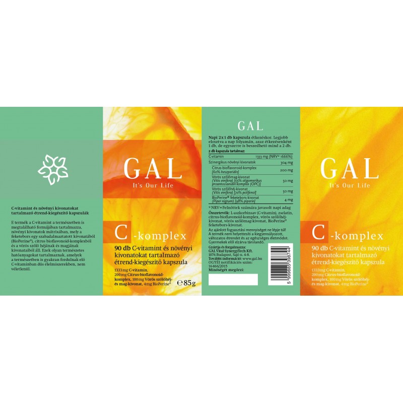GAL C-komplex, 1333 mg C-vitamin x 45 adag (90 kapszula)
