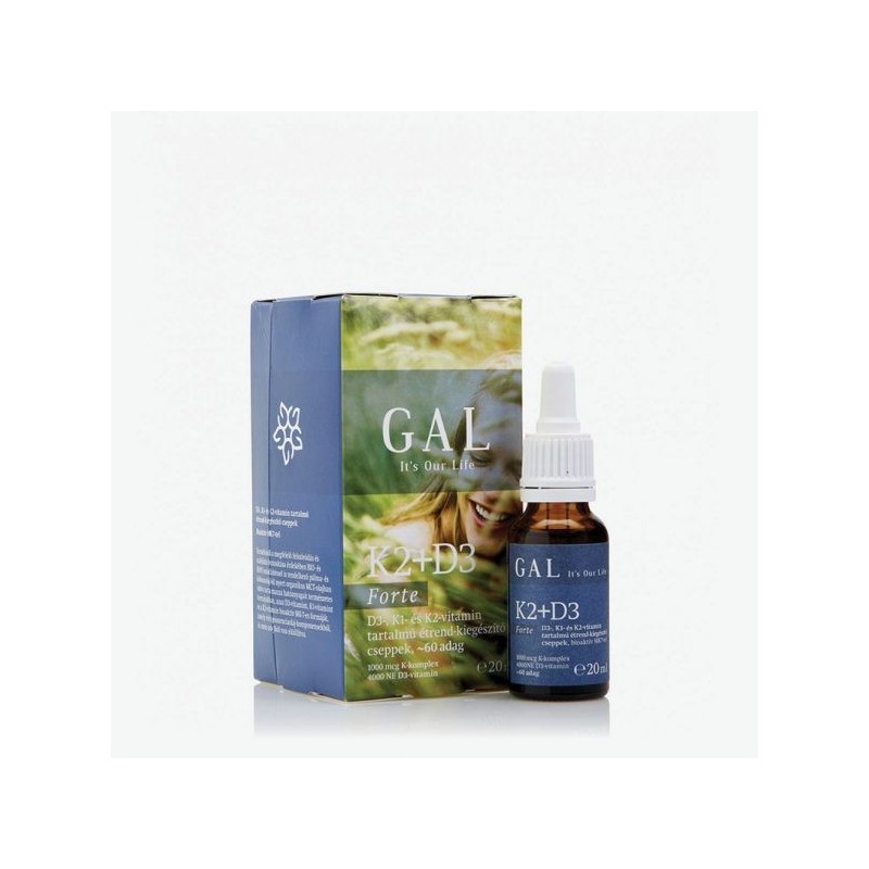 GAL K2+D3 Forte vitamin 20 ml K-komplex 1000 mcg+ D3 4000NE